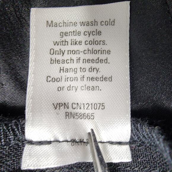 Semantiks Pants Womens 10 Black Mid Rose Crop Flare Leg Trousers Stretch Office - Picture 7 of 12